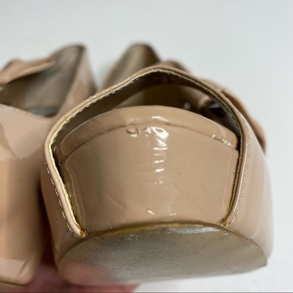 Steve Madden Nude Open Peep Toe Stiletto Shoes - Picture 14 of 16